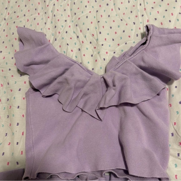 Express Lavender Ruffle Two-Piece Set for Girls - Picture 4 of 4